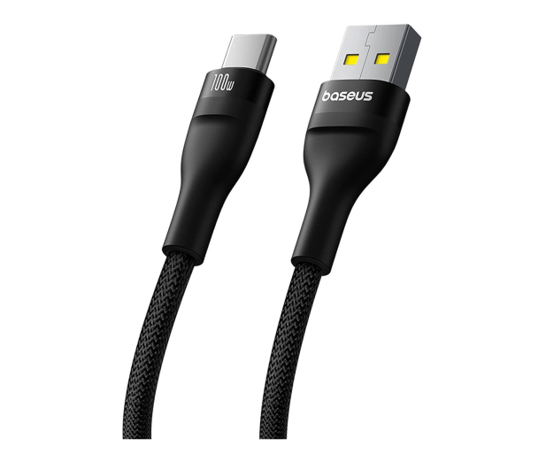 Baseus Kabel Flash 2 USB-A / USB-C 100W 1 m - czarny - 1502167 - zdjęcie 2